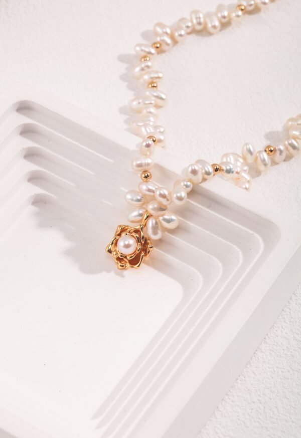 Camellia Pearl Necklace - Image 10