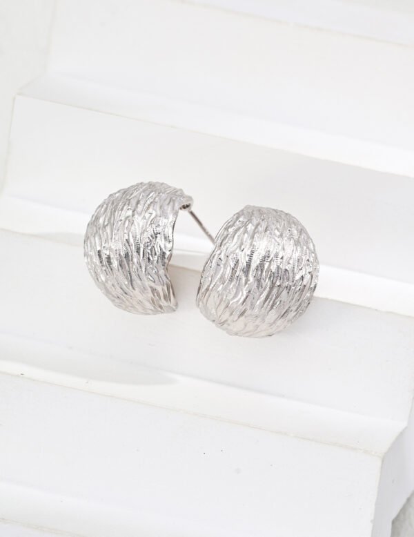 S925 Sterling Silver Vintage Earrings - Image 3