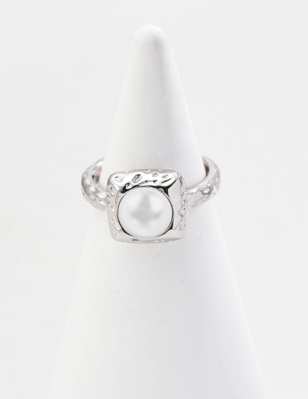 S925 Sterling Silver Minimalist Natural Pearl Ring