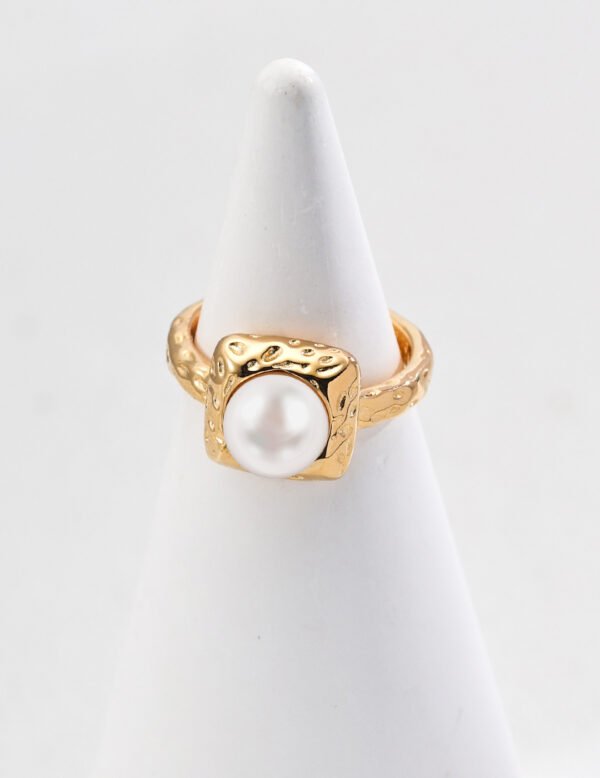 S925 Sterling Silver Minimalist Natural Pearl Ring - Image 4