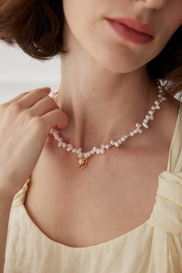 Camellia Pearl Necklace - Image 7